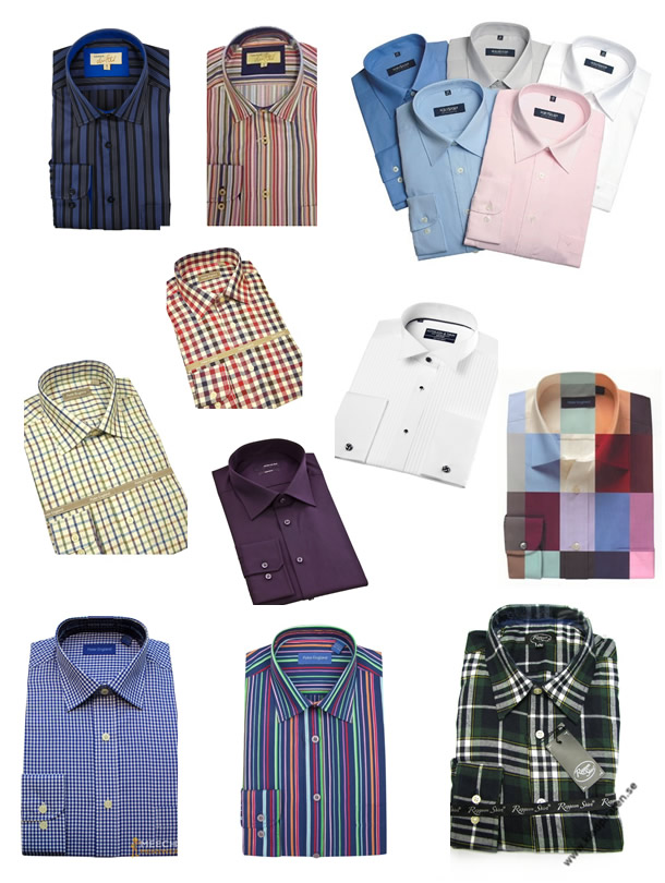 Shirts Plain Checked Taran Striped