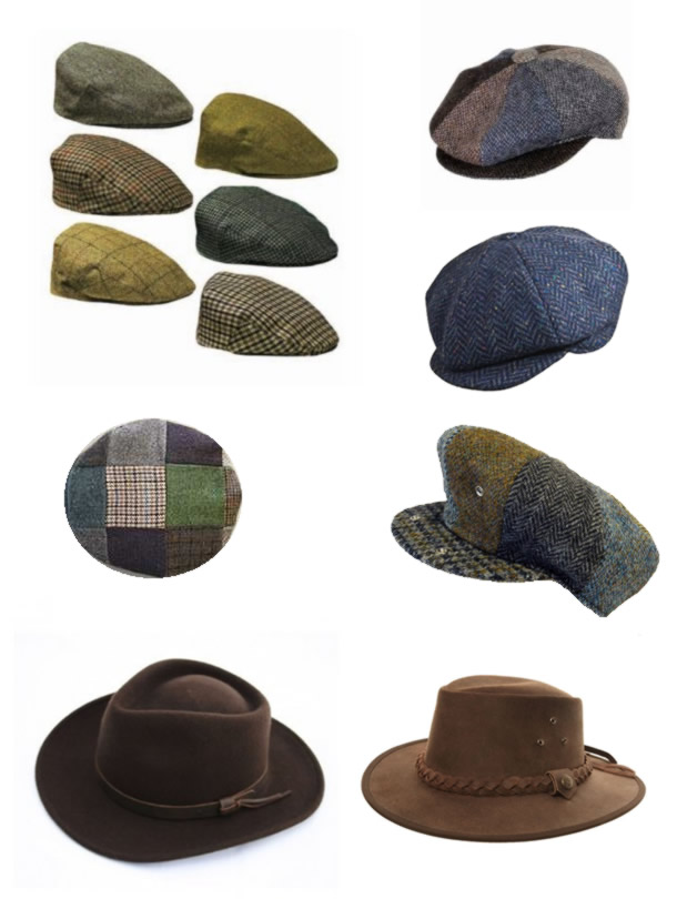 Wool Caps Australian Hats Irish Tweed Baker Boy